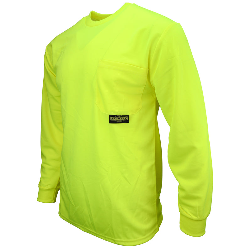 Max-Dri Green Long Sleeve Shirt Moisture Wicking w/o Reflective Tape