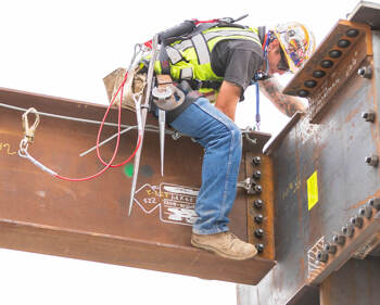 FallTech 8141 FT-Iron 1D Standard Non-Belted Full Body Harness, Quick Connect Buckle Leg Adjustment