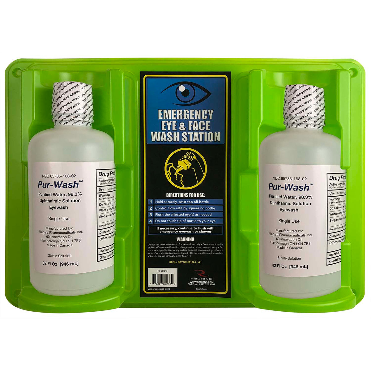 Eyewash Station - 32 oz Double - WRYKER Construction Supply