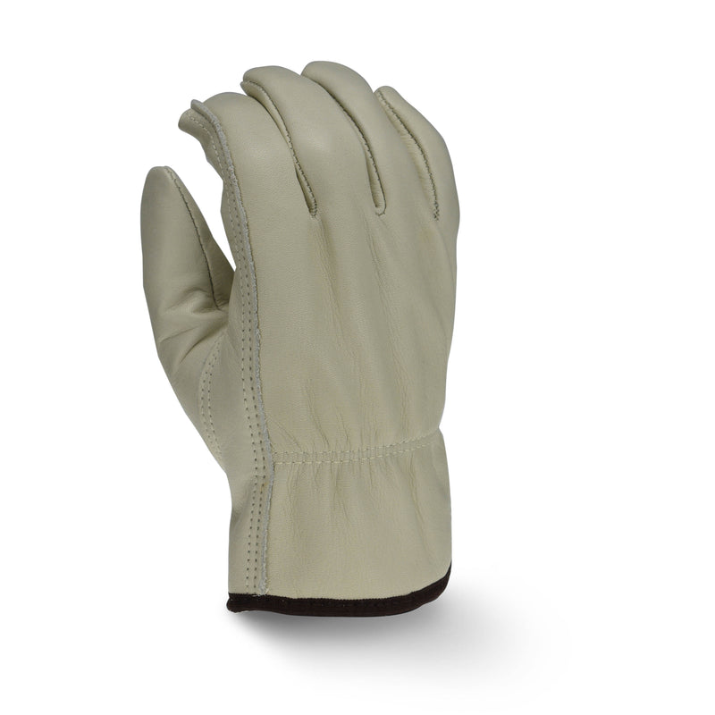 Leather Driver Glove Fleece Lined Size large RWG4225 - Packs of 12