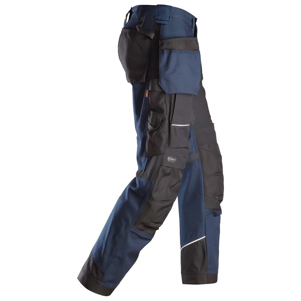 Pantalones de trabajo de lona RuffWork + bolsillos tipo funda (azul marino/negro)