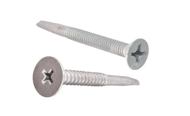 DeWALT TEK-4 DrillIt® Self Drilling Screws (Wood-to-Metal), #4 Point Type With Wings,#3 Phillips Flat Head, Stalgard Finish