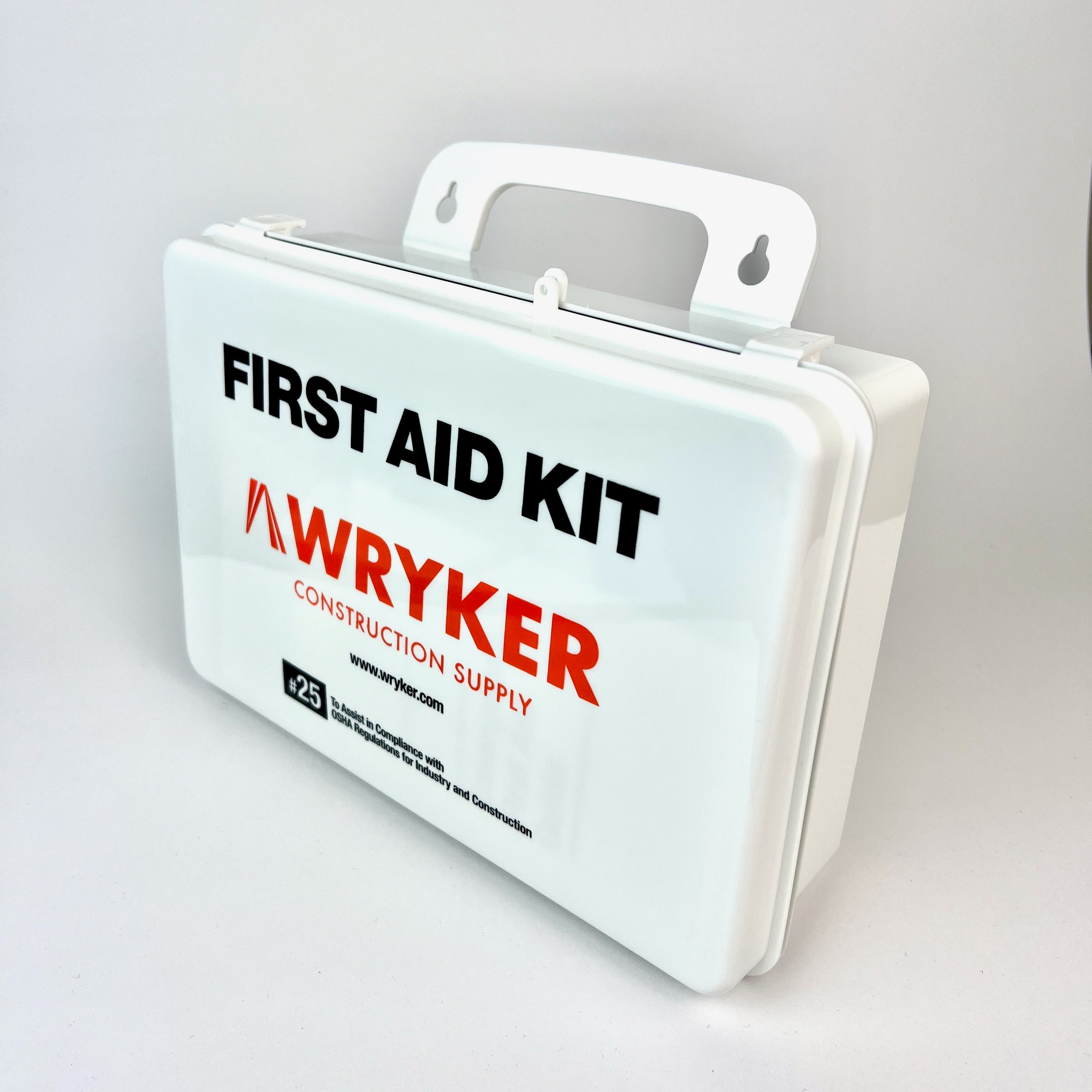 WRYKER 25 Person First Aid Kit With Plastic Case