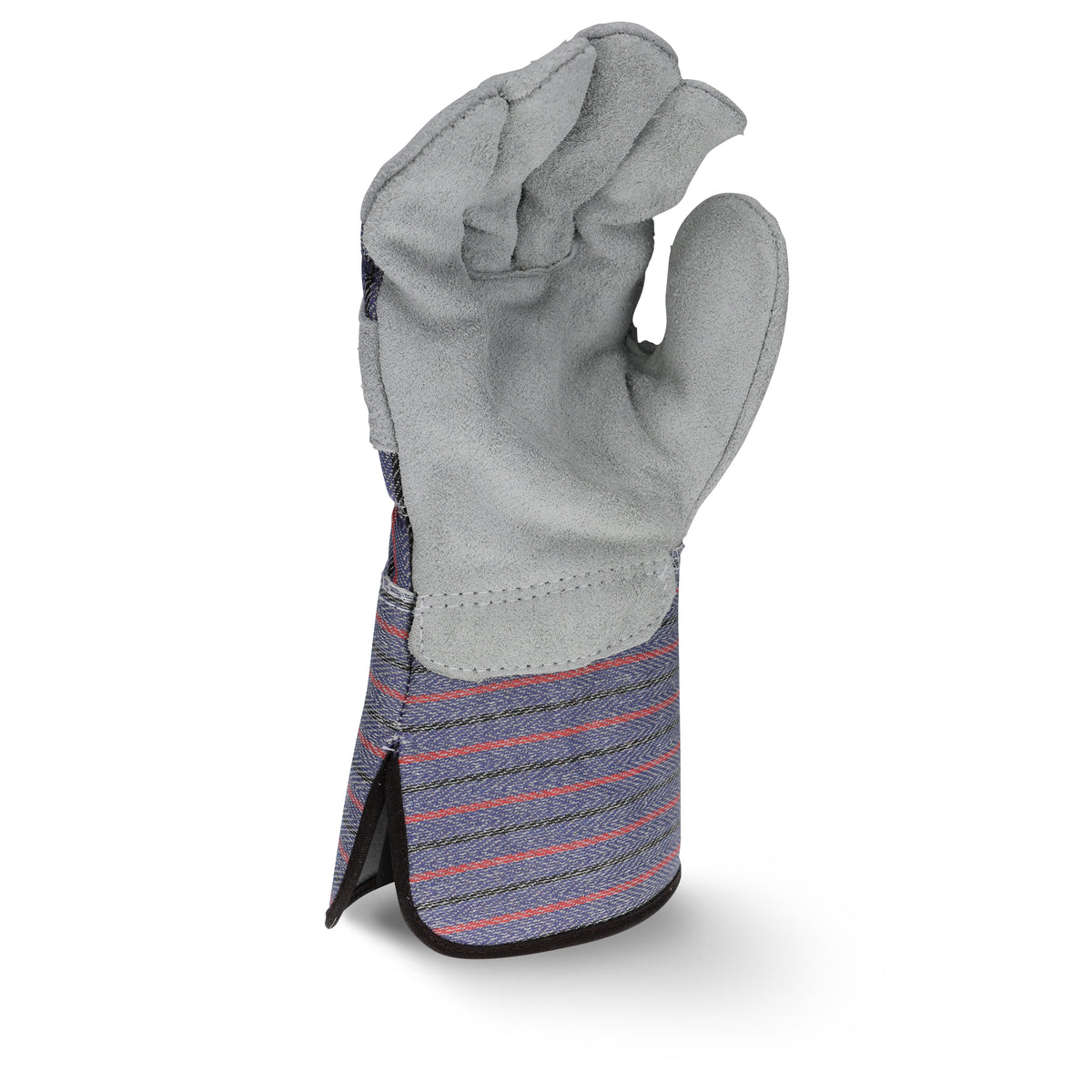 RWG3200G Regular Shoulder Gray Split Cowhide Leather Glove with Gauntlet Cuff (Pack of 12)
