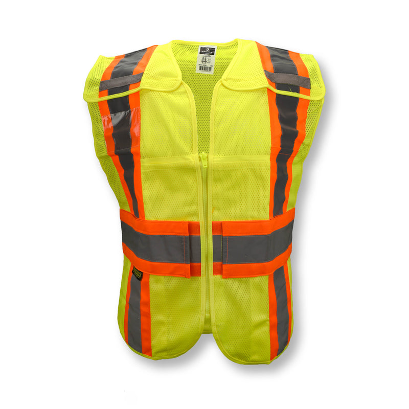 SV24-2 Type R Class 2 Breakaway Expandable Two Tone Mesh Safety Vest
