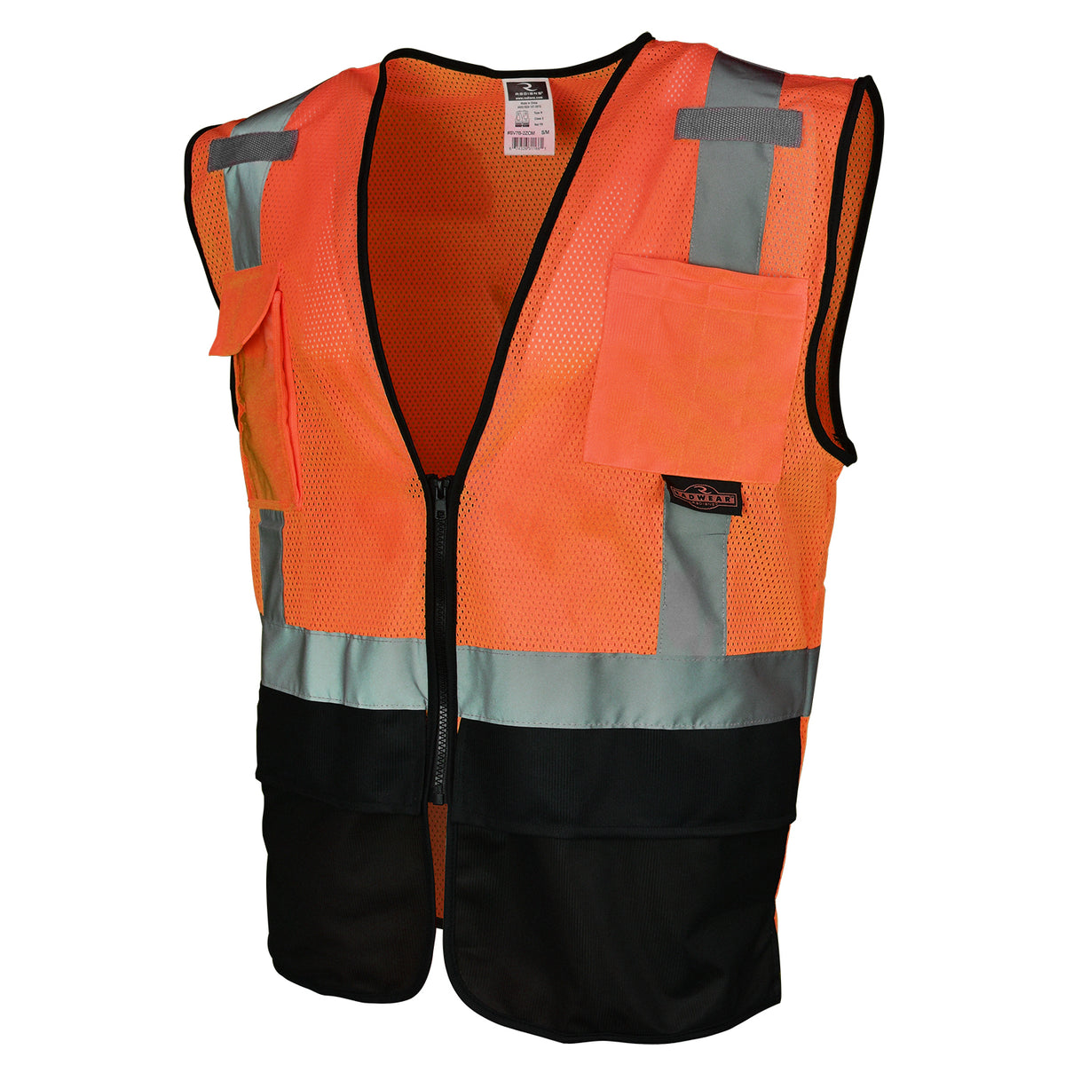 Radians SV7B-2ZM Surveyor Type R Class 2 Black Bottom Mesh Safety Vest