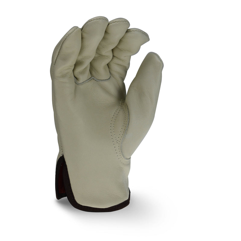 Leather Driver Glove Fleece Lined Size large RWG4225 - Packs of 12