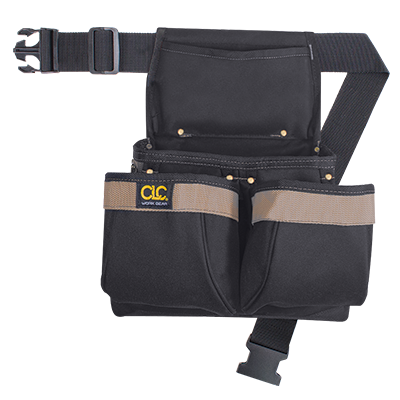 Bolsa de herramientas y clavos Framers de 5 bolsillos con cinturón - Cinturón de herramientas CLC