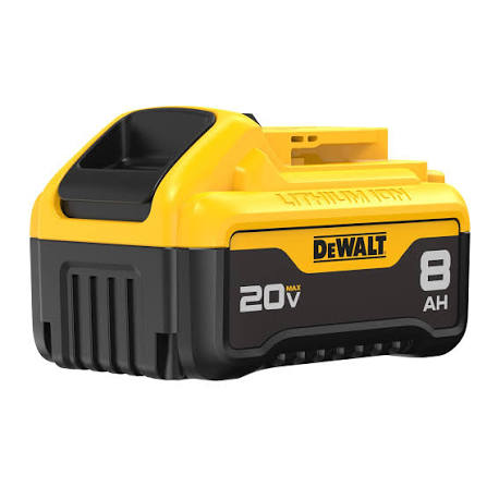20 Volt XR DeWALT Batteries - 8aH Single Pack