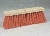 Street Broom Orange Poly 16" to use with 1-1/8 Tapered Broom Handle