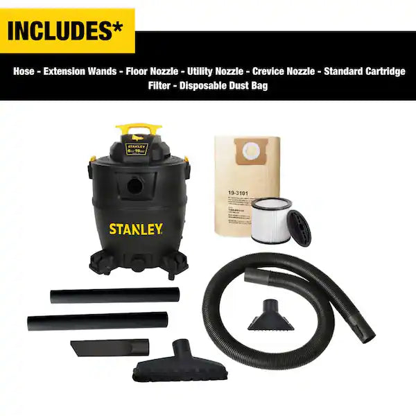 Stanley 16 Gallon Shop Vac + Accessories